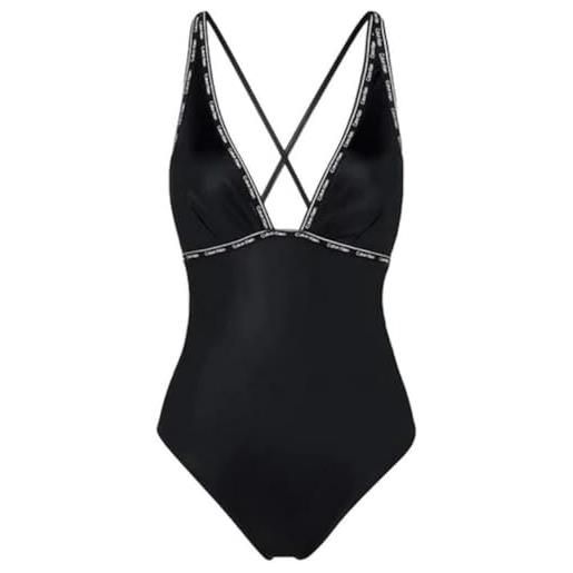 Calvin Klein costume da bagno donna moderno, nero (pvh black), s