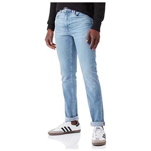 Tommy Hilfiger jeans uomo slim bleecker elasticizzati, blu (gary indigo), 33w / 34l