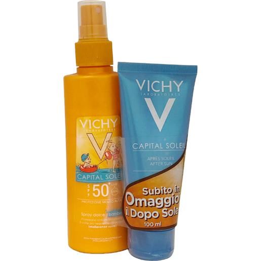 Vichy spray bambini sensitive spf50+ 200 ml + dopo sole 100 ml