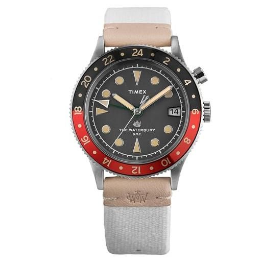 Timex orologio analogico al quarzo da uomo con cinturino in tessuto tw2v74100