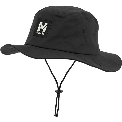 Millet - cappello da trekking - traveller flex ii hat m black per uomo in cotone - taglia m, l - nero