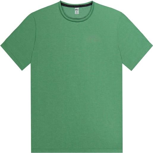 Picture Organic Clothing - t-shirt sportiva - dephi tech tee fairway per uomo in pelle - taglia s, m, l, xl, xxl - verde