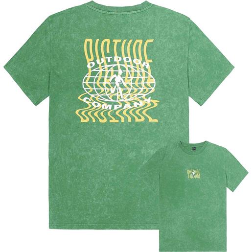Picture Organic Clothing - t-shirt leggera in cotone organico - caraballo tee green washed per uomo in cotone - taglia s, m, l, xl, xxl - verde