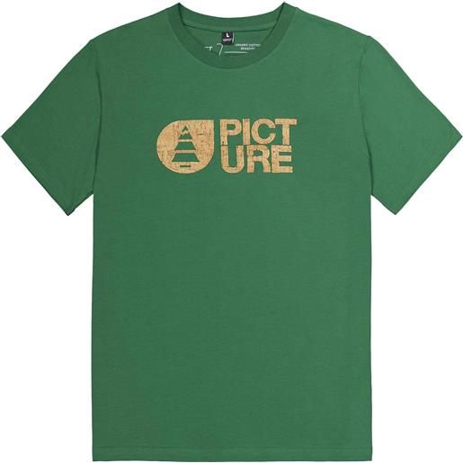 Picture Organic Clothing - t-shirt leggera in cotone organico - basement cork tee verdant green per uomo in cotone - taglia s, m, l, xl, xxl - verde