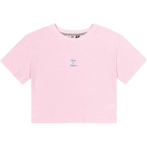 Picture Organic Clothing - t-shirt in cotone e lino - hampy tee sweet lilac per donne in cotone - taglia xs, s, m, l - rosa