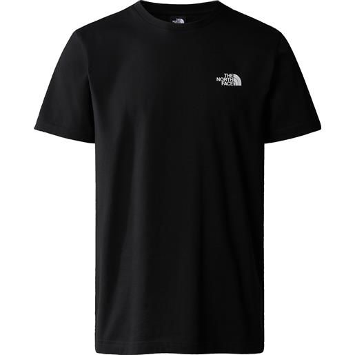The North Face - t-shirt in cotone - m s/s simple dome tee tnf black per uomo in cotone - taglia s, m, l, xl, xxl - nero