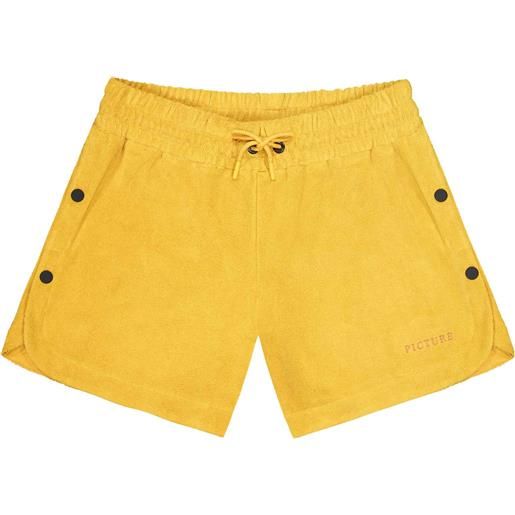 Picture Organic Clothing - shorts in cotone biologico - carel shorts spectra yellow per donne - taglia xs, s, m - giallo