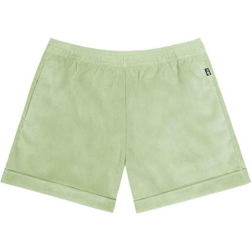 Picture Organic Clothing - shorts in lino e cotone - sesia cord shorts winter pear per donne in cotone - taglia xs, s, m - verde