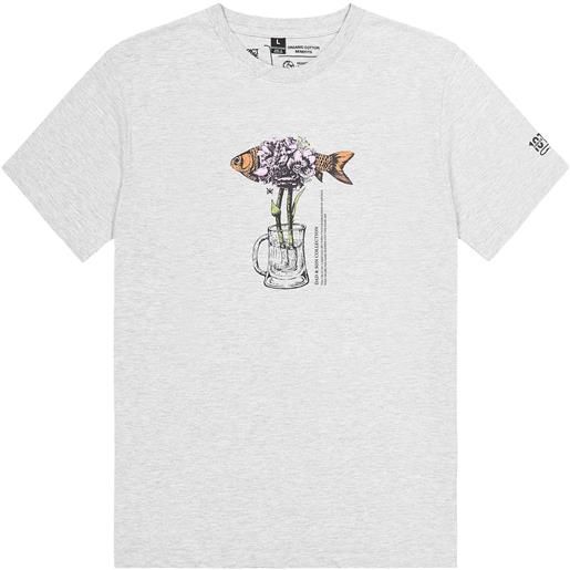 Picture Organic Clothing - t-shirt leggera in cotone organico - d&s bouquet tee grey melange per uomo in cotone - taglia s, m, l, xl, xxl - grigio