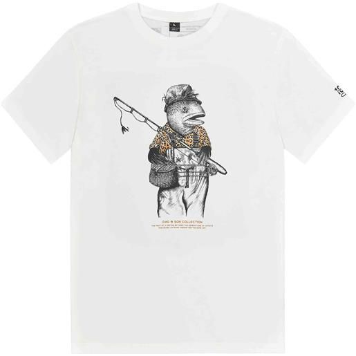 Picture Organic Clothing - t-shirt leggera in cotone organico - d&s fisherfish tee natural white per uomo in cotone - taglia s, m, l, xl - bianco