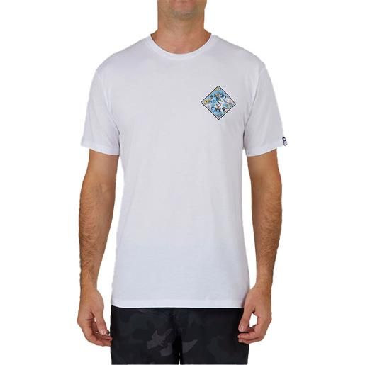 Salty Crew - t-shirt in cotone - tippet tropics premium s/s tee white per uomo in cotone - taglia s, m, l, xl - bianco