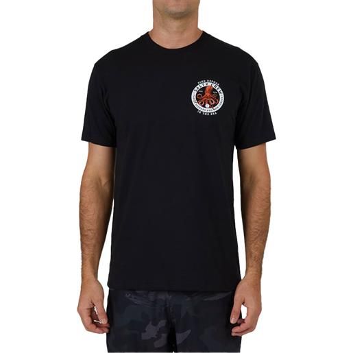 Salty Crew - t-shirt in cotone - deep reach premium s/s tee black per uomo in cotone - taglia s, m, l, xl - nero