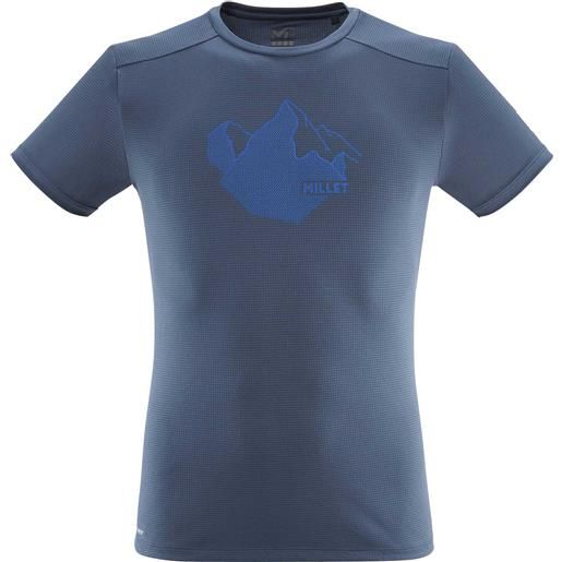 Millet - t-shirt traspirante - summit board tee-shirt ss m dark denim per uomo - taglia s, m, l, xl, xxl - blu navy