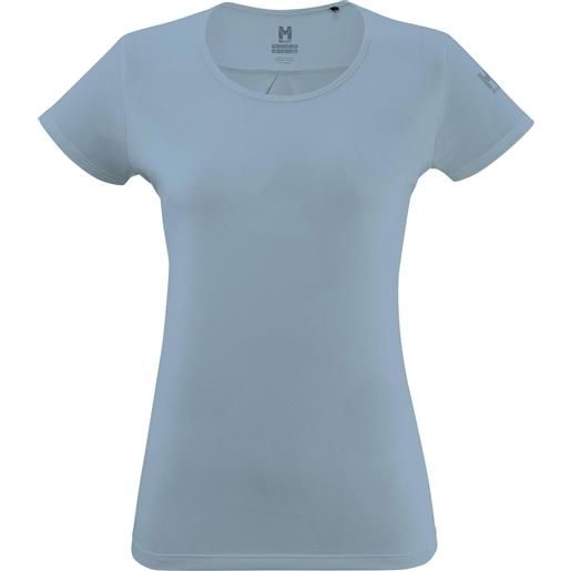Millet - maglietta da trekking - hiking jacquard tee-shirt ss w iceberg per donne in poliestere riciclato - taglia xs, s, m, l - blu