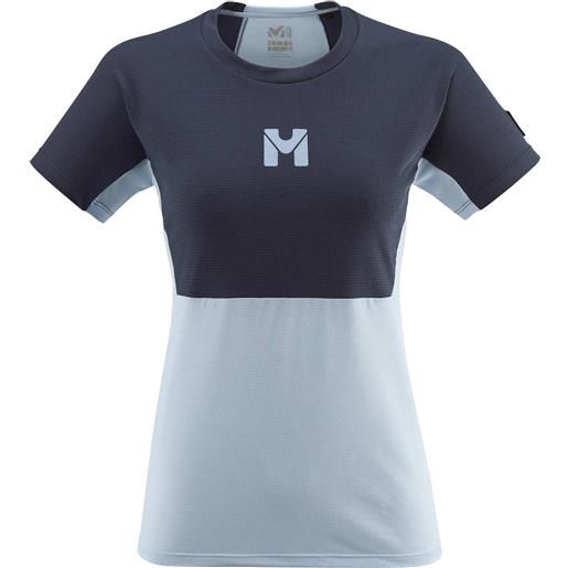 Millet - t-shirt traspirante - trilogy sky tee-shirt ss w iceberg saphir per donne - taglia s, m, l - blu navy