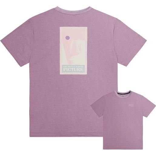 Picture Organic Clothing - t-shirt multiuso - elhm tech tee grapeade per donne in pelle - taglia xs, s, m, l - rosa