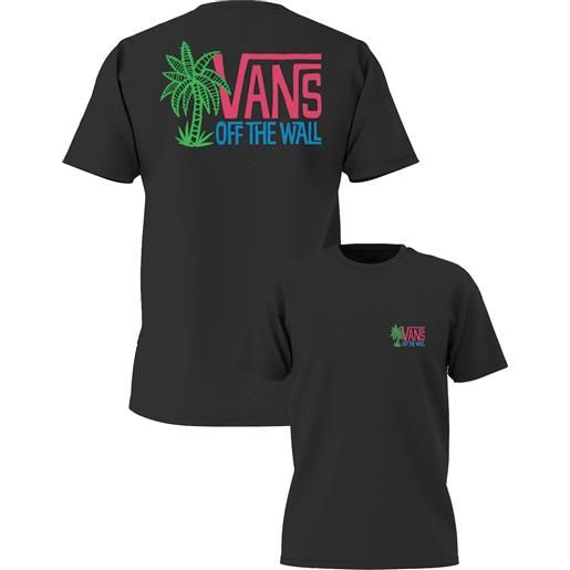Vans - t-shirt a maniche corte - Vans palm lines ss tee black per uomo in cotone - taglia s, m, l, xl - nero