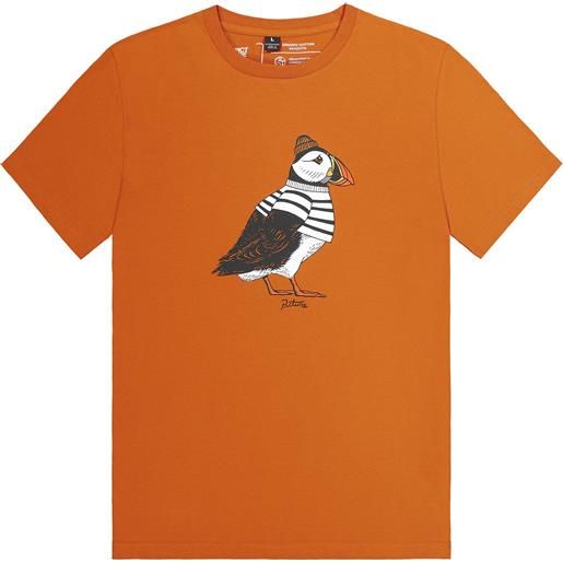 Picture Organic Clothing - t-shirt a maniche corte in cotone organico - pockhan tee sunset per uomo in cotone - taglia xs, s, m, l, xl, xxl - arancione