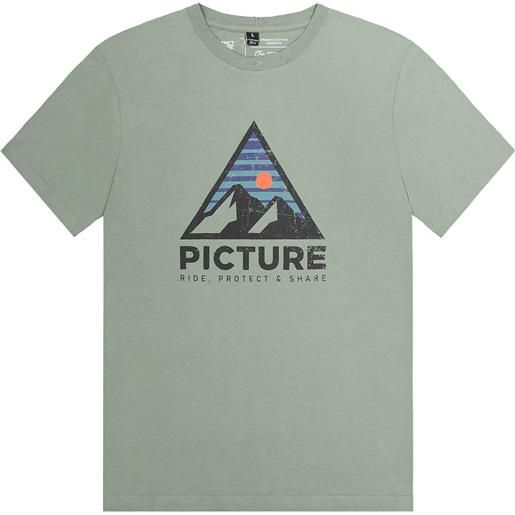 Picture Organic Clothing - t-shirt leggera in cotone organico - authentic tee green spray per uomo in cotone - taglia s, m, l, xl, xxl - verde