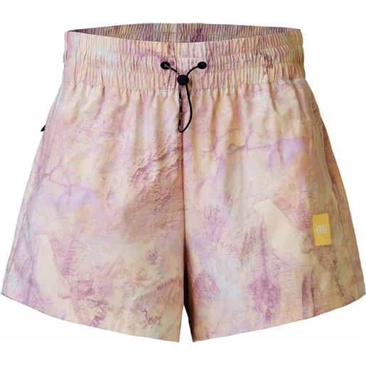 Picture Organic Clothing - shorts stretch - oslon prt short geology cream per donne in nylon - taglia xs, s, m - rosa