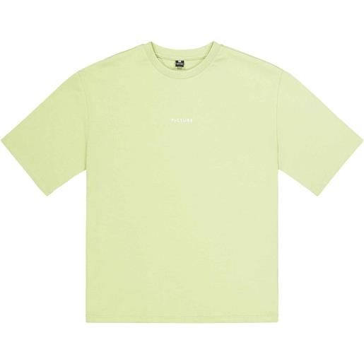 Picture Organic Clothing - t-shirt in cotone biologico - maogany tee winter pear per donne in cotone - taglia xs, s, m, l - verde