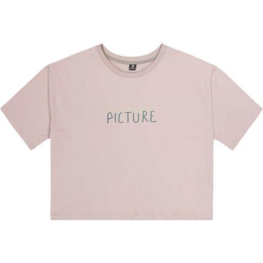 Picture Organic Clothing - t-shirt in cotone biologico - keynee tee woodrose per donne in cotone - taglia xs, s, m, l - rosa