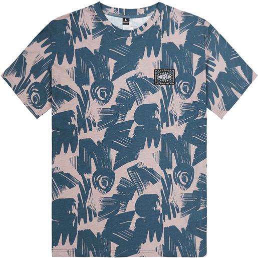 Picture Organic Clothing - t-shirt leggera in cotone organico - slab tee pacific coast print per uomo in cotone - taglia s, m, l, xl, xxl - blu