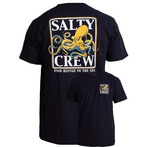 Salty Crew - t-shirt in cotone - ink slinger standard s/s tee black per uomo in cotone - taglia s, m, l, xl - nero