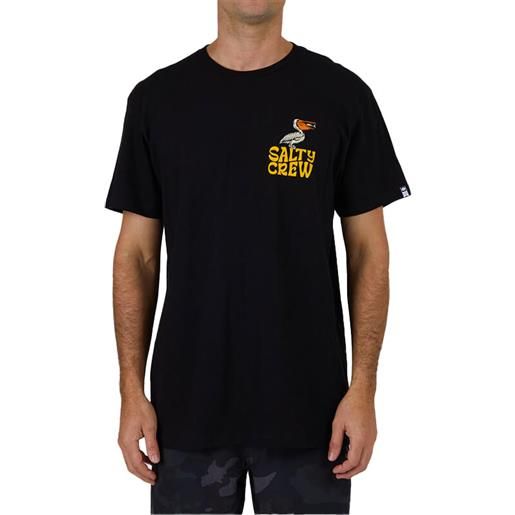 Salty Crew - t-shirt in cotone - seaside standard s/s tee black per uomo in cotone - taglia s, m, l, xl - nero