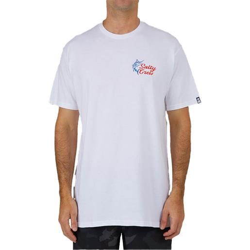 Salty Crew - t-shirt in cotone - jackpot standard s/s tee white per uomo in cotone - taglia s, m, l, xl - bianco