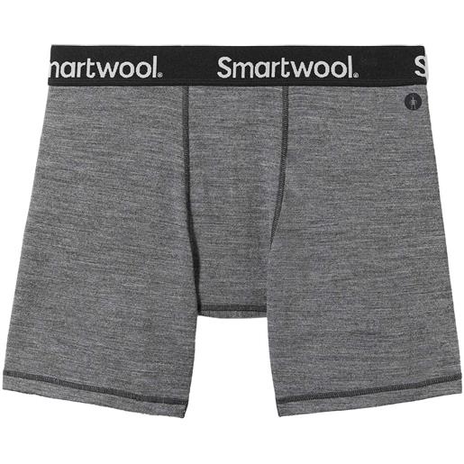 Smartwool - boxer tecnico in lana merino - men's boxer brief boxed medium gray heather per uomo in pelle - taglia m, l, xl - grigio