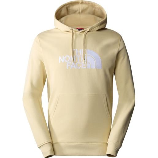 The North Face - felpa leggera - m light drew peak pullover hoodie gravel/tnf white per uomo in cotone - taglia s, m, l, xl - beige