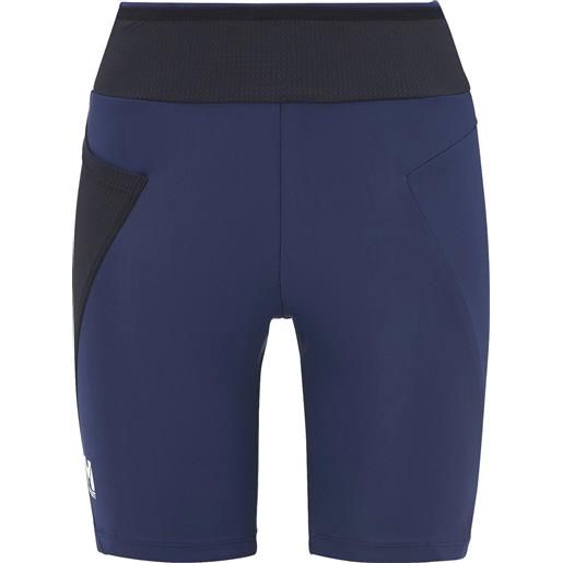 Millet - pantaloncini a vita alta - intense high rise short w saphir black per donne - taglia s, l - blu navy