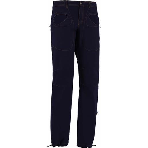 E9 - pantaloni da arrampicata - rondo flax 2 persian blue per uomo in cotone - taglia xs, s, l, xl - blu navy