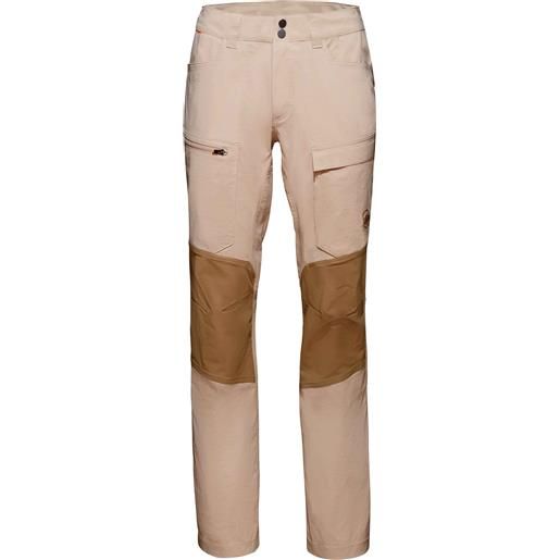 Mammut - pantaloni stretch e resistenti - zinal hybrid pants men savannah dark sand per uomo - taglia 44,46 - beige