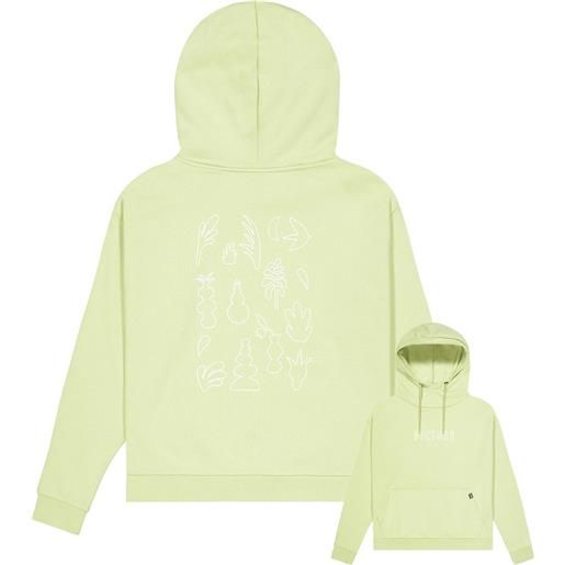Picture Organic Clothing - felpa con cappuccio in cotone biologico - cedar hoodie winter pear per donne in cotone - taglia xs, s, m, l - verde