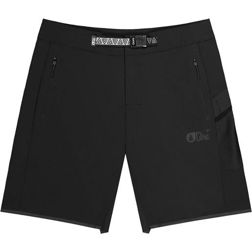 Picture Organic Clothing - shorts stretch - maktiva shorts black per uomo in nylon - taglia 30 us, 31 us, 32 us, 33 us - nero