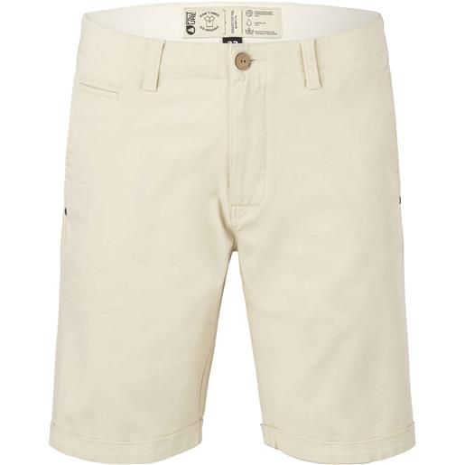 Picture Organic Clothing - short chino in cotone biologico - wise shorts wood ash per uomo in cotone - taglia 30 us, 31 us, 32 us, 33 us - beige