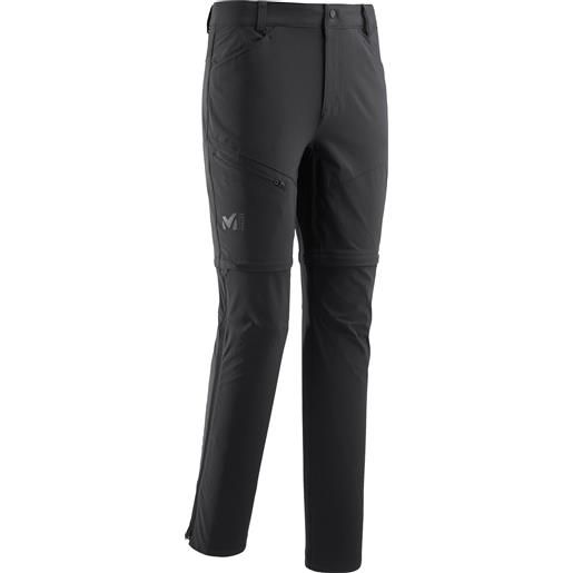 Millet - pantaloni zip-off - trekker stretch zip off pant black per uomo - taglia 38 fr, 40 fr, 42 fr, 44 fr, 46 fr - nero