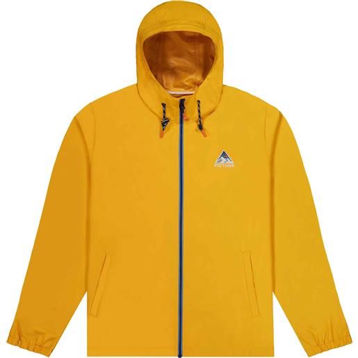 Picture Organic Clothing - giacca con cappuccio impermeabile e traspirante - gerald jacket spectra yellow per uomo in pelle - taglia s, m, l, xl, xxl - giallo
