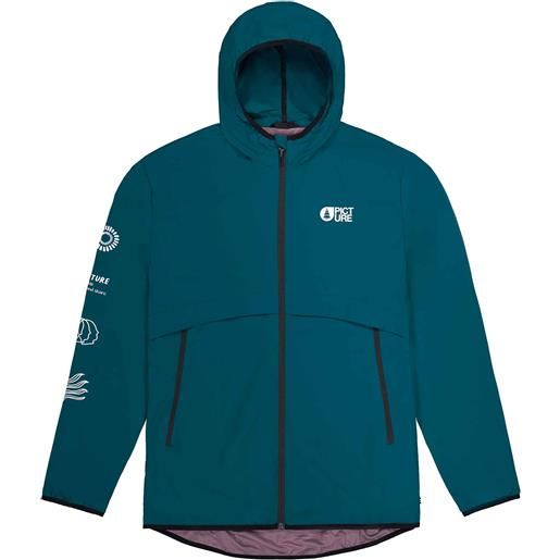 Picture Organic Clothing - giacca a vento idrorepellente - keelh jacket deep water per uomo in pelle - taglia s, m, l, xl - blu
