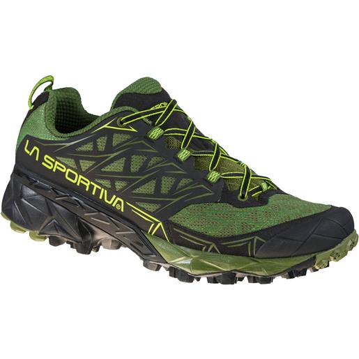La Sportiva - scarpe da trail-running - akyra olive/neon per uomo - taglia 41,41.5,43.5,44.5,45,46.5 - kaki