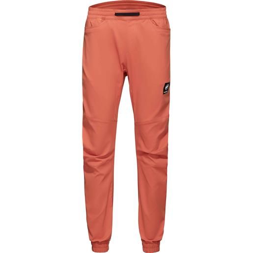 Mammut - pantaloni da arrampicata ultraleggeri - massone light pants men brick per uomo in pelle - taglia 44 eu, 46 eu, 48 eu, 50 eu - rosso
