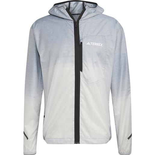 Adidas - giacca da trail/running - xperior light windweave m wonste per uomo in pelle - taglia s, m, l, xl - blu