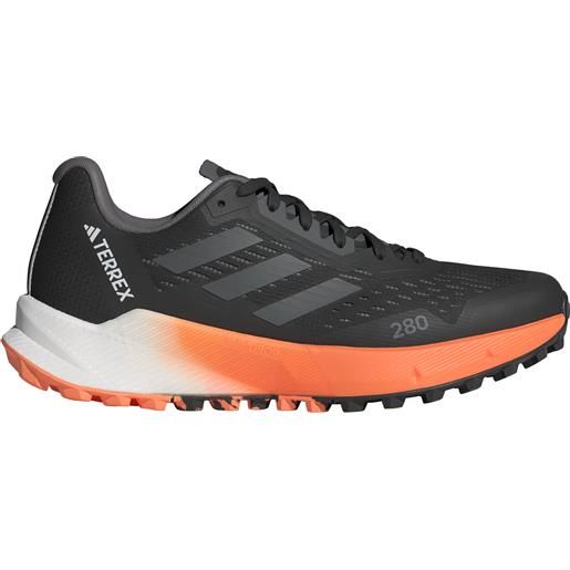 Adidas - scarpe da trail / running da donna - agravic flow black/grey per donne in poliestere riciclato - taglia 4,5 uk, 5 uk, 5,5 uk, 6 uk, 6,5 uk, 7 uk - nero