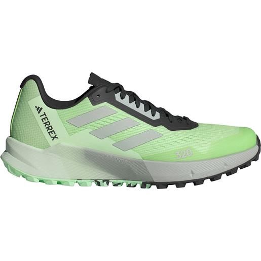 Adidas - scarpe da trail/running - agravic flow 2 semi green per uomo in poliestere riciclato - taglia 7,5 uk, 8 uk, 8,5 uk, 9 uk, 9,5 uk, 10 uk, 10,5 uk, 11 uk - verde