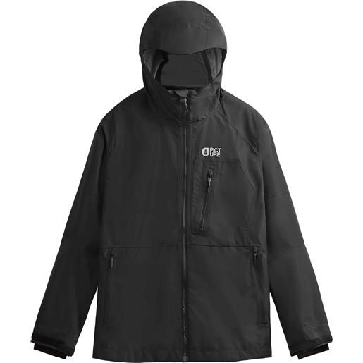 Picture Organic Clothing - giacca impermeabile traspirante - abstral jacket black per uomo in pelle - taglia s, m, l - nero