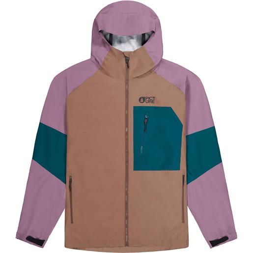 Picture Organic Clothing - giacca impermeabile e traspirante - abstral jacket acorn per uomo in pelle - taglia s, m, l, xl - marrone