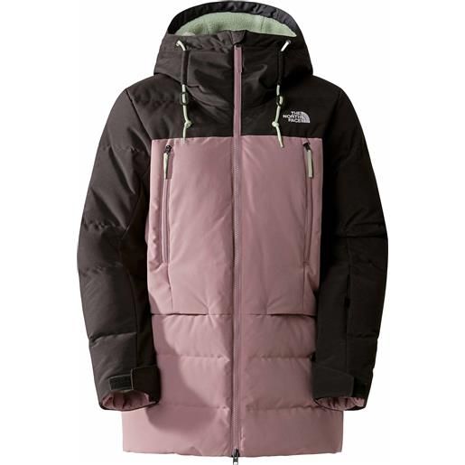 The North Face - giacca da sci in piumino - w pallie down jacket fawn grey/tnf black per donne - taglia s, m - viola