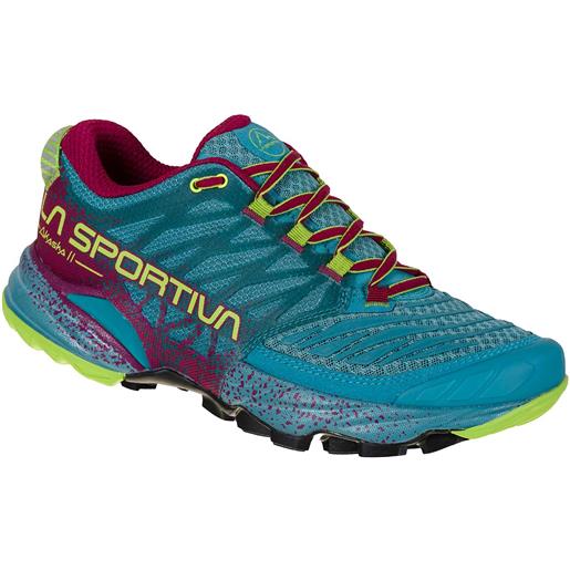 La Sportiva - scarpe da trail - akasha ii woman topaz/red plum per donne - taglia 38,38.5,39,39.5,40,40.5 - blu